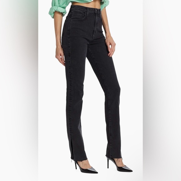 New! Favorite Daughter Split Hem Valentina Boulder 🖤 size 27 NWT! - Picture 3 of 8